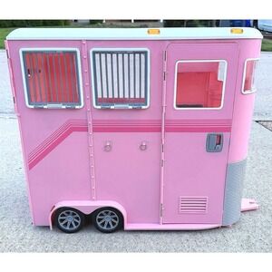 Our Generation Mane Attraction Horse Trailer Pink 18" Doll Equestrian Horse Toy